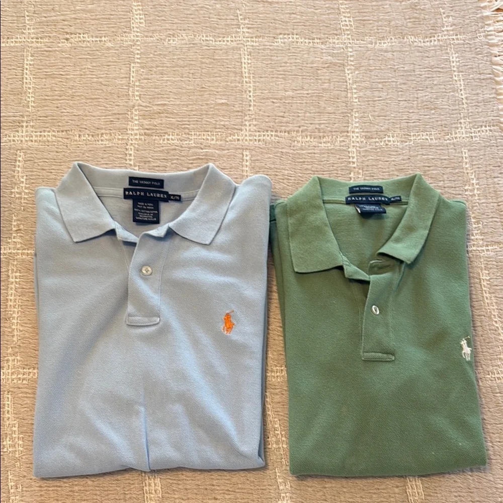 Ralph Lauren Kids Polo Pair — Light Blue & Green